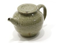 灰釉茶壺